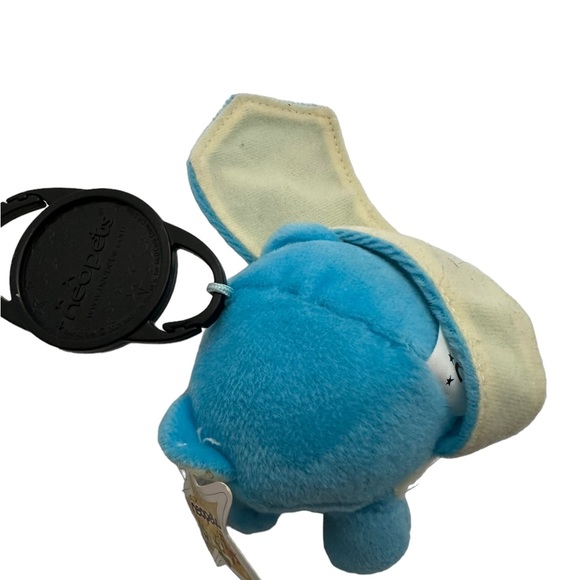 McDonalds Toy Neopets Meerca Blue with Petpet Keychain Clip 2005 Vintage Y2K - Picture 3 of 4